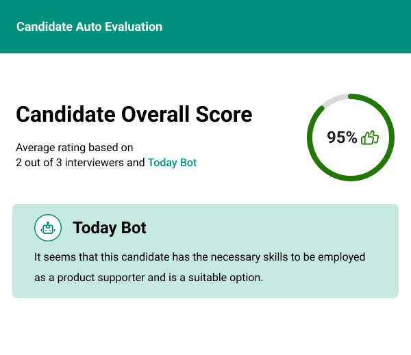 Perform automatic assessment of applicants with artificial intelligence.