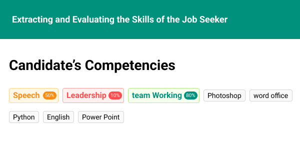 Evaluate each applicant based on competencies and skills.