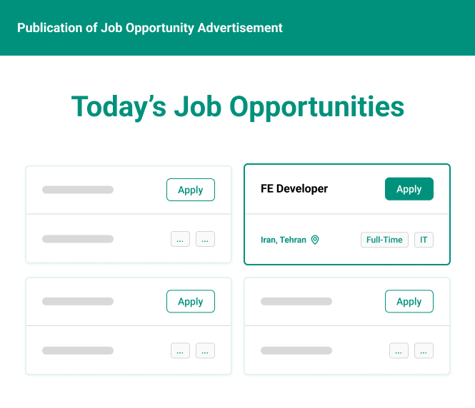 Set the desired hiring conditions for each job opening.
